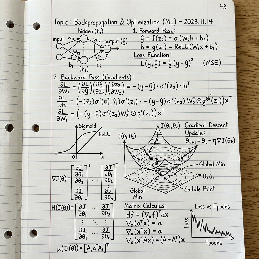 Handwritten math notes